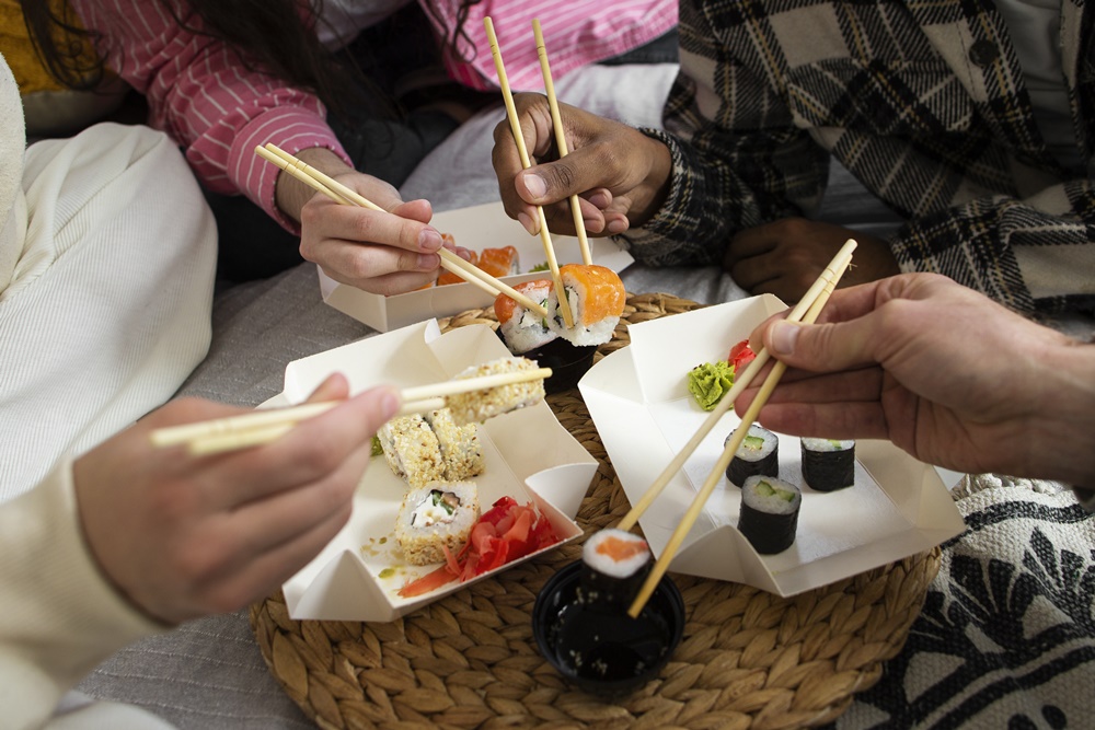 Um encontro de amigos merece comida japonesa